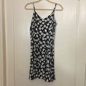 GAP Black and White Floral Mini Dress